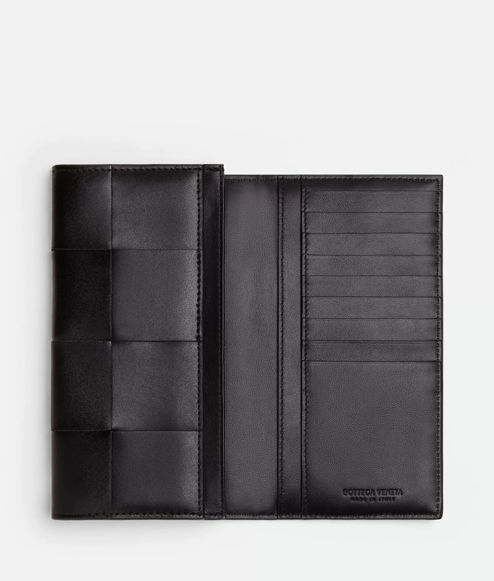 Portafogli Lunghi^Bottega Veneta Portafoglio Lungo Cassette Black