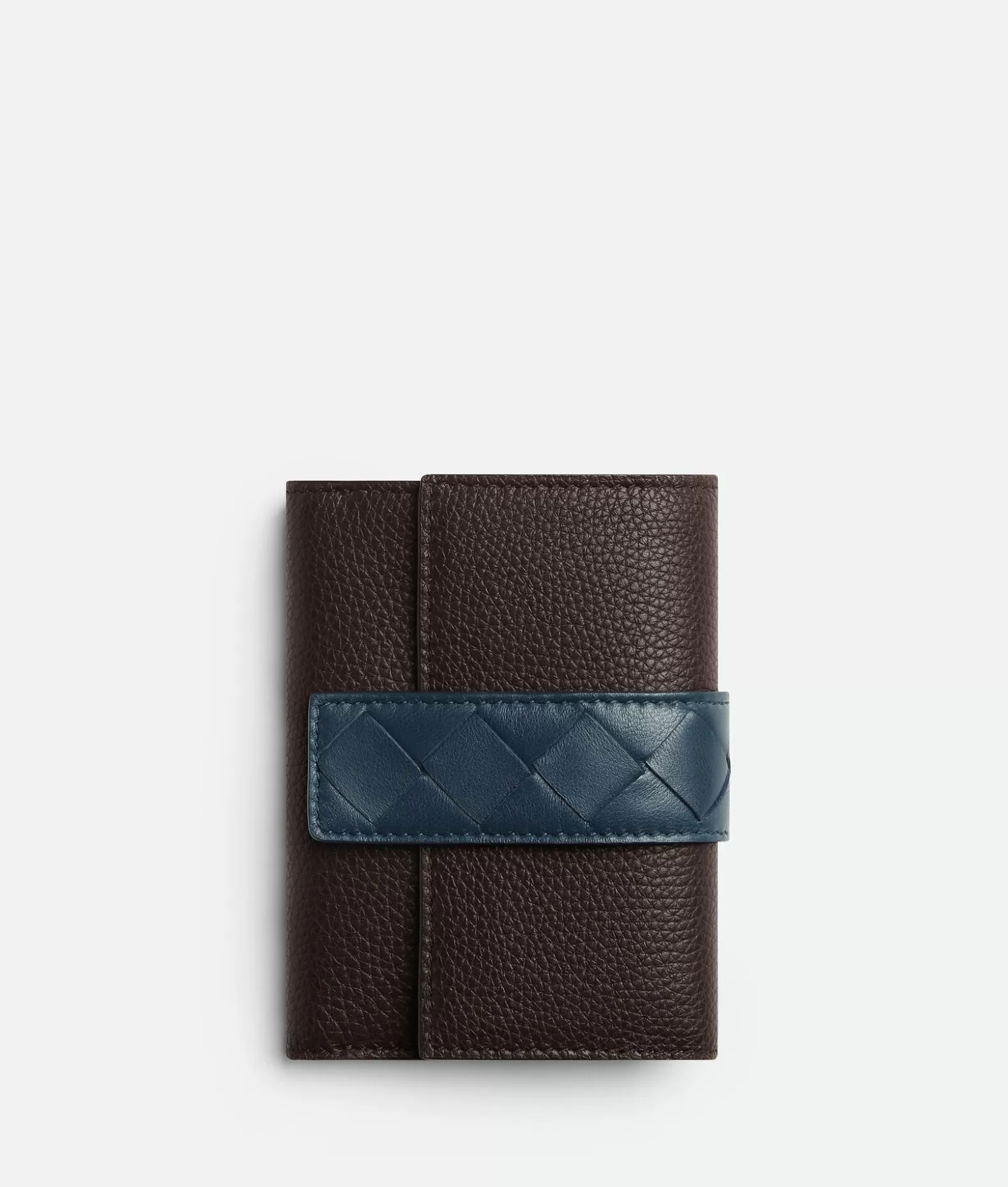 Portafogli Piccoli^Bottega Veneta Portafoglio Tag Tri-fold Con Zip Fondant / Deep blue / New sauge