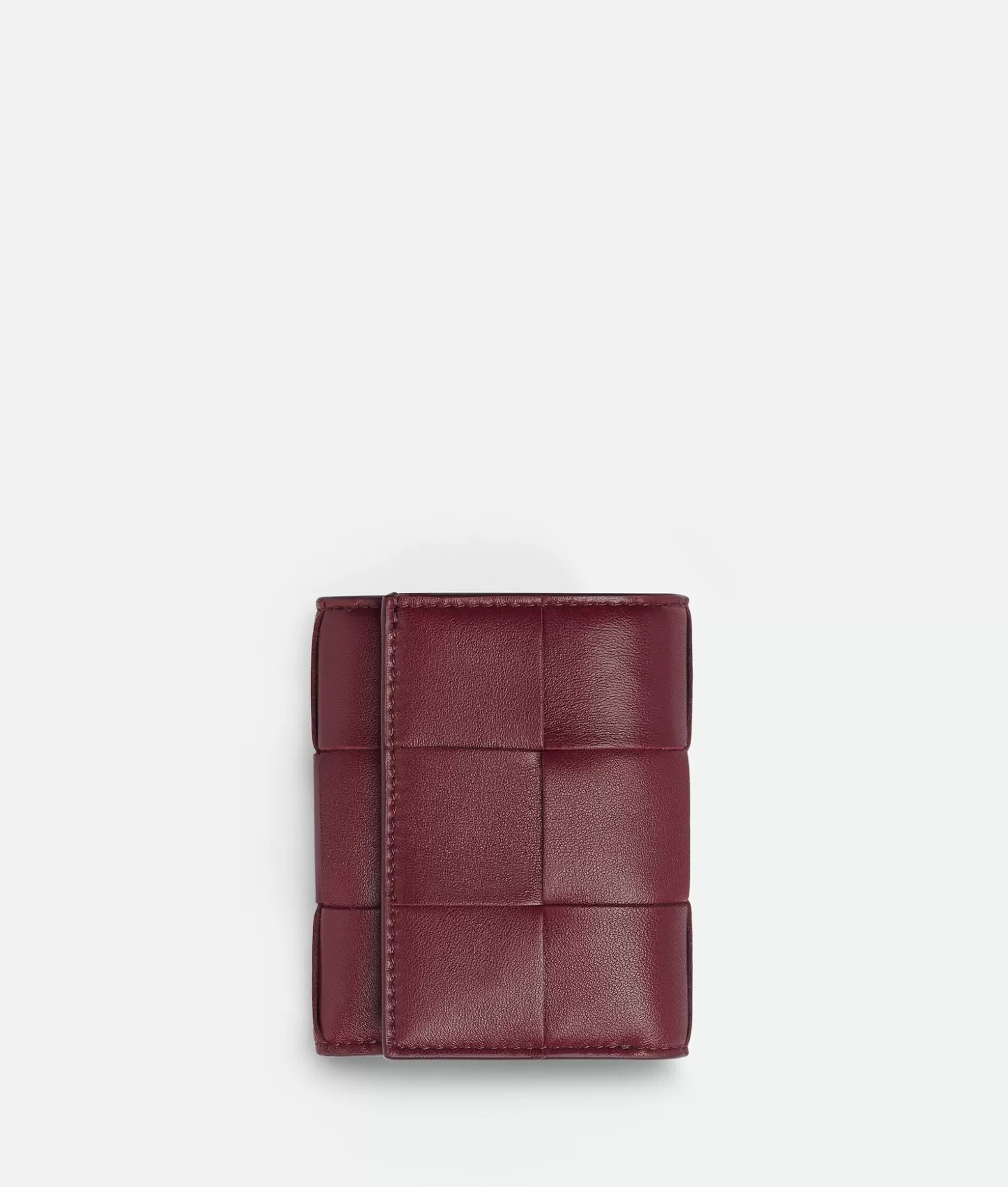 Portafogli Piccoli^Bottega Veneta Portafoglio Tri-Fold Con Zip Bordeaux