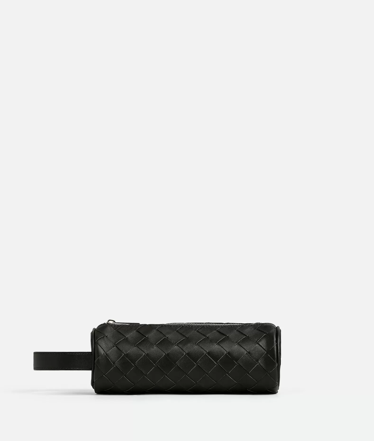 Pochettes^Bottega Veneta Portapenne Intrecciato Cilindrico Black