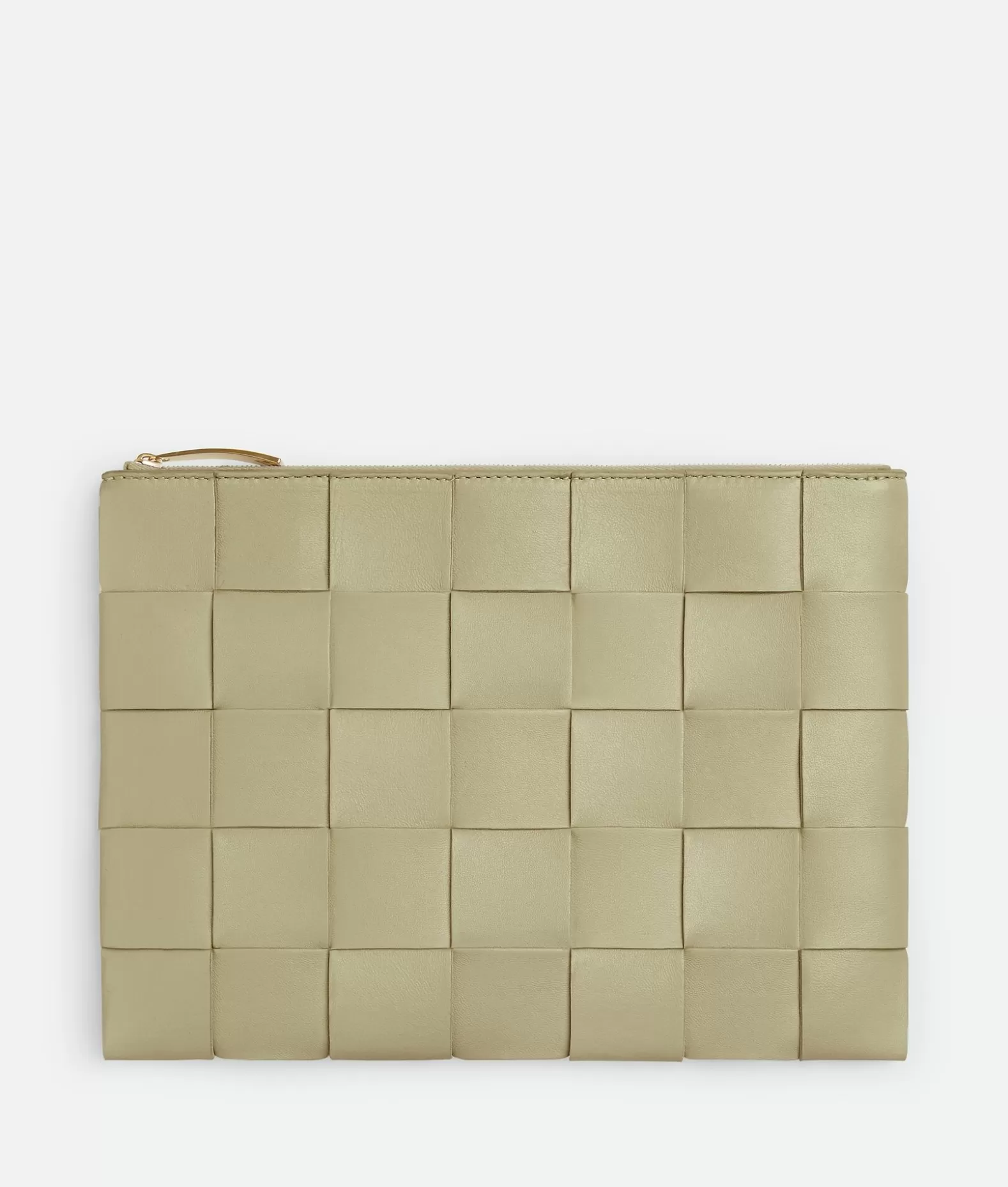 Pochettes^Bottega Veneta Pouch Cassette Media Piatta Travertine