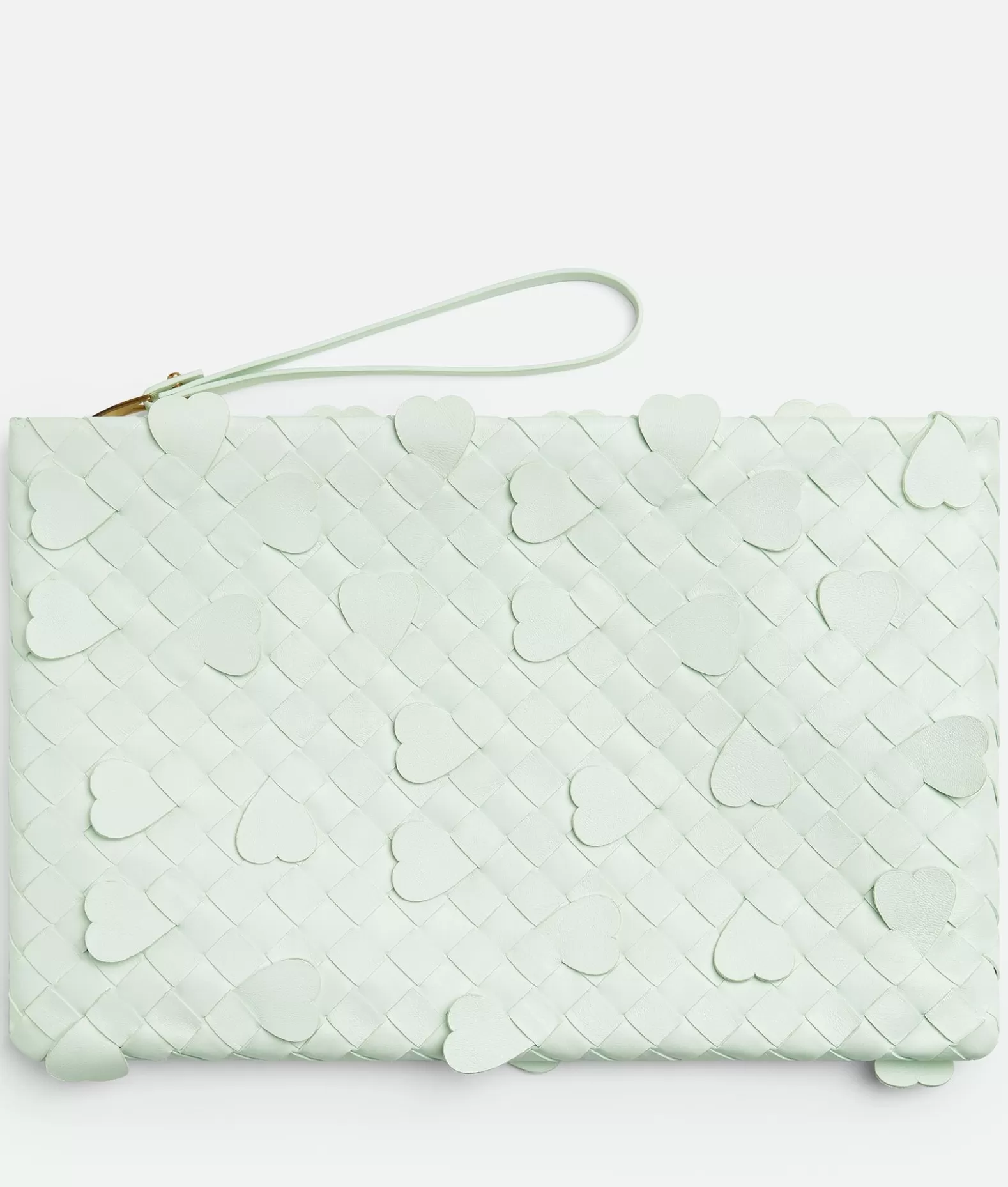 Pochettes^Bottega Veneta Pouch Intrecciato Piatto Grande Glacier