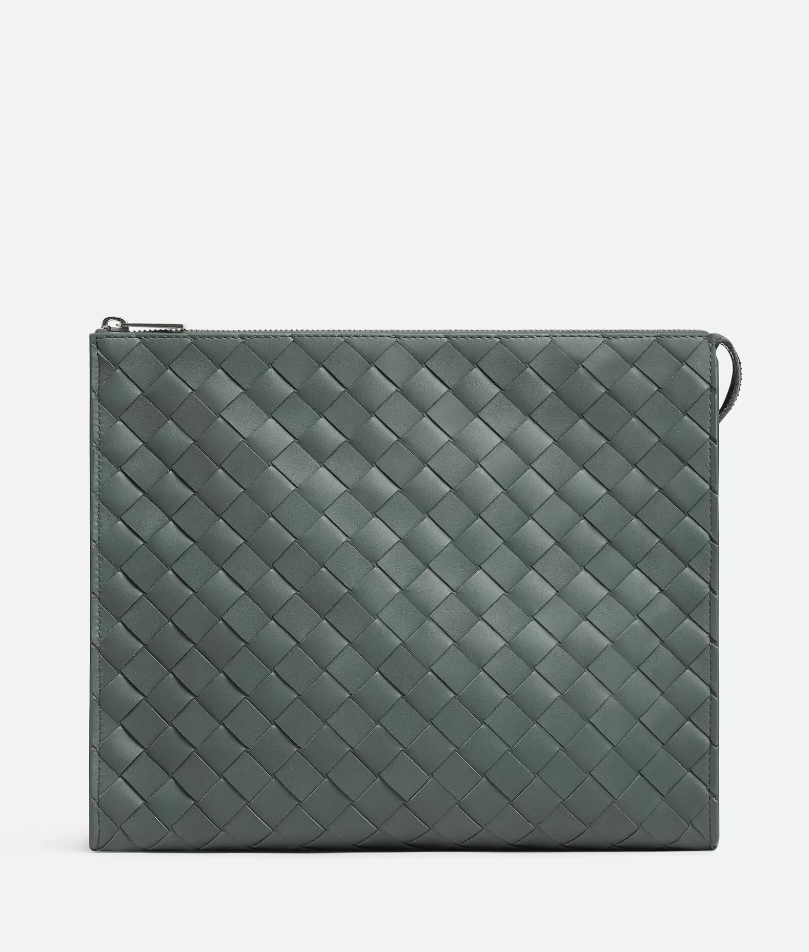 Pochettes^Bottega Veneta Pouch Standing Intrecciato Slate