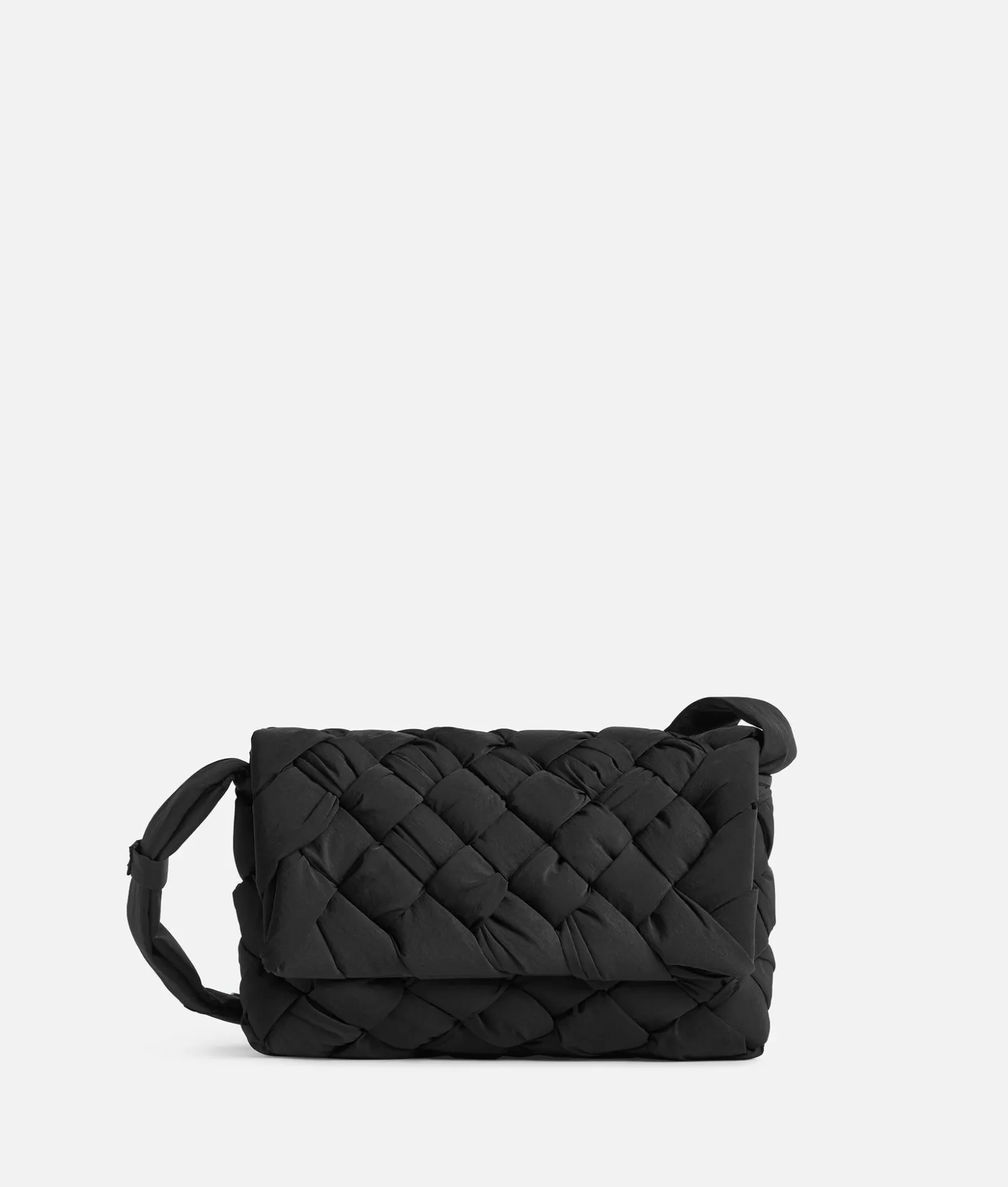 A Tracolla^Bottega Veneta Rumple Messenger Piccola Black