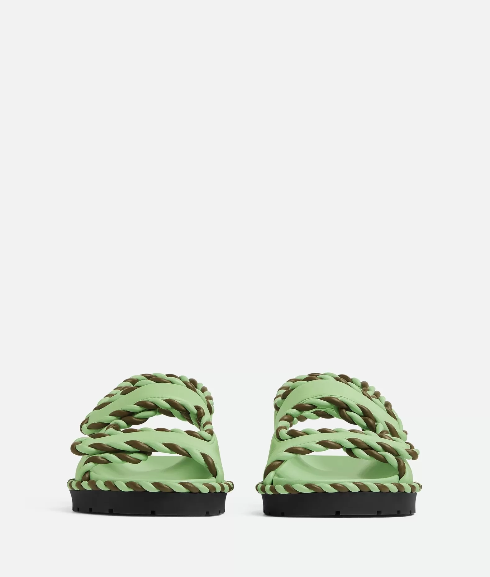 Scarpe Basse^Bottega Veneta Sandali Flat Jack Fresh mint / Mustard