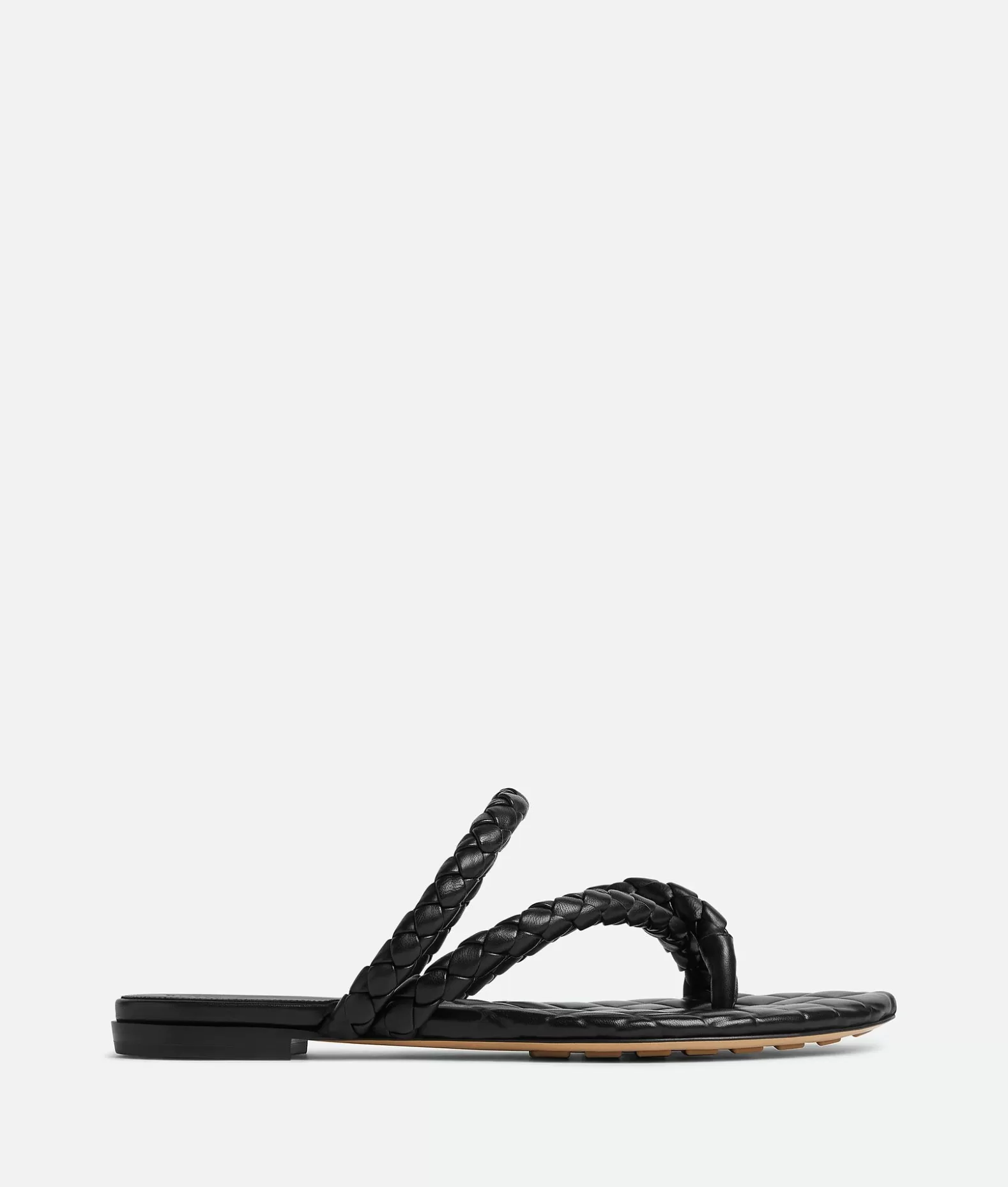 Sandali^Bottega Veneta Sandali Flat Leaf Black