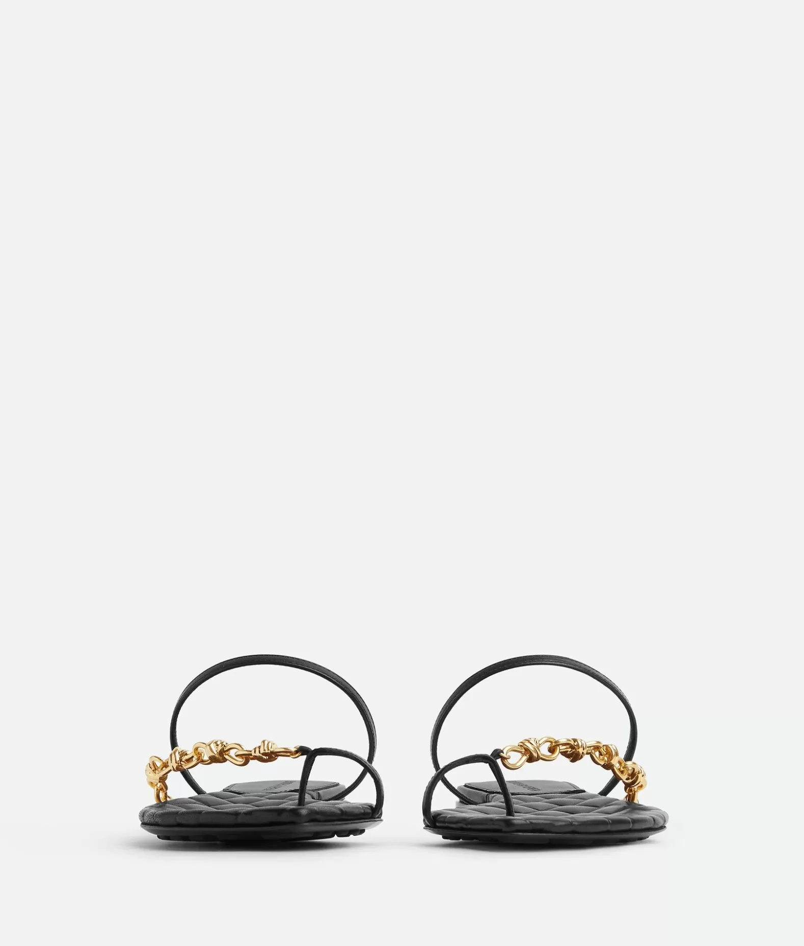 Sandali^Bottega Veneta Sandali Flat Leaf Black