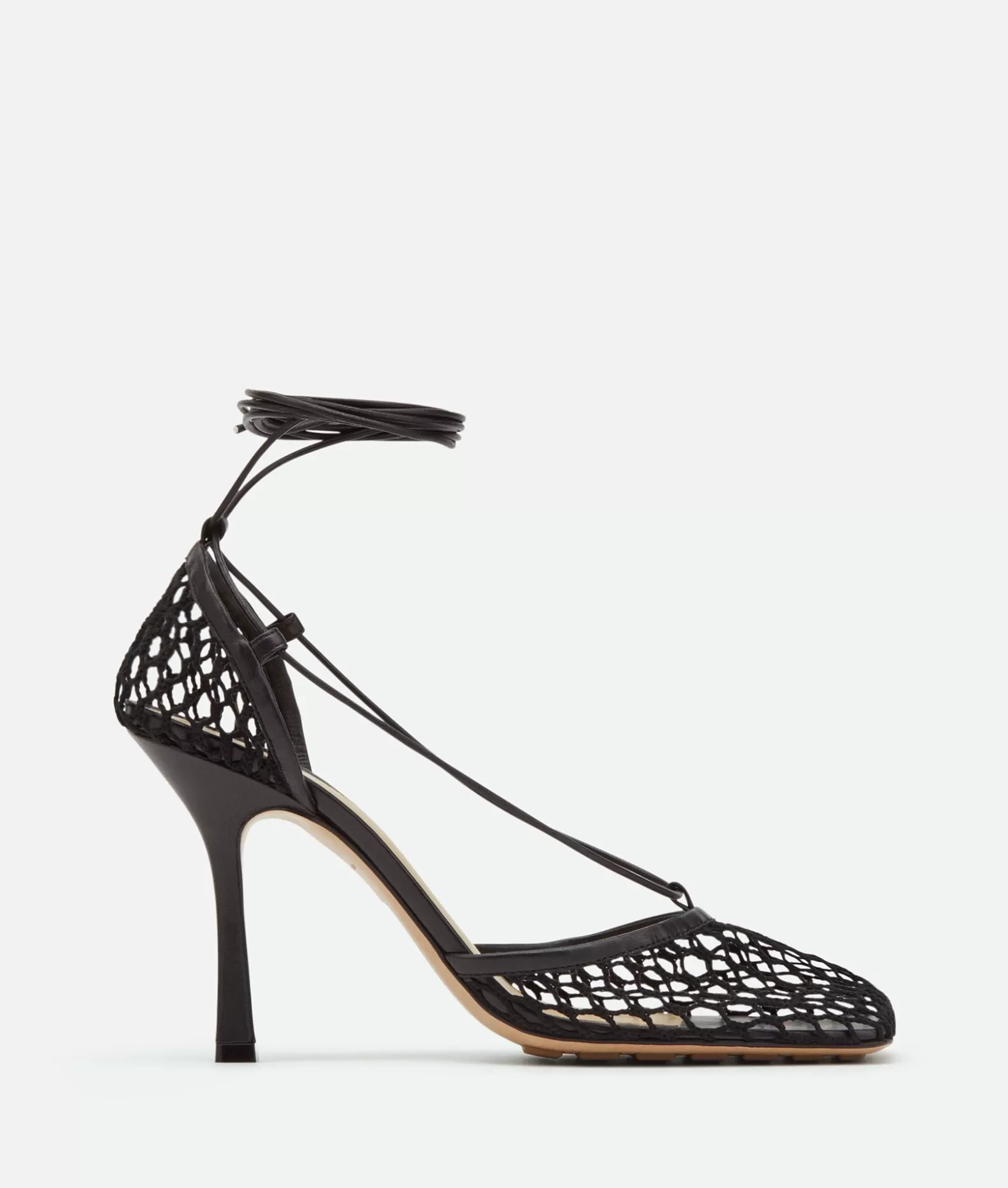 Sandali^Bottega Veneta Sandali Stringati Stretch Black