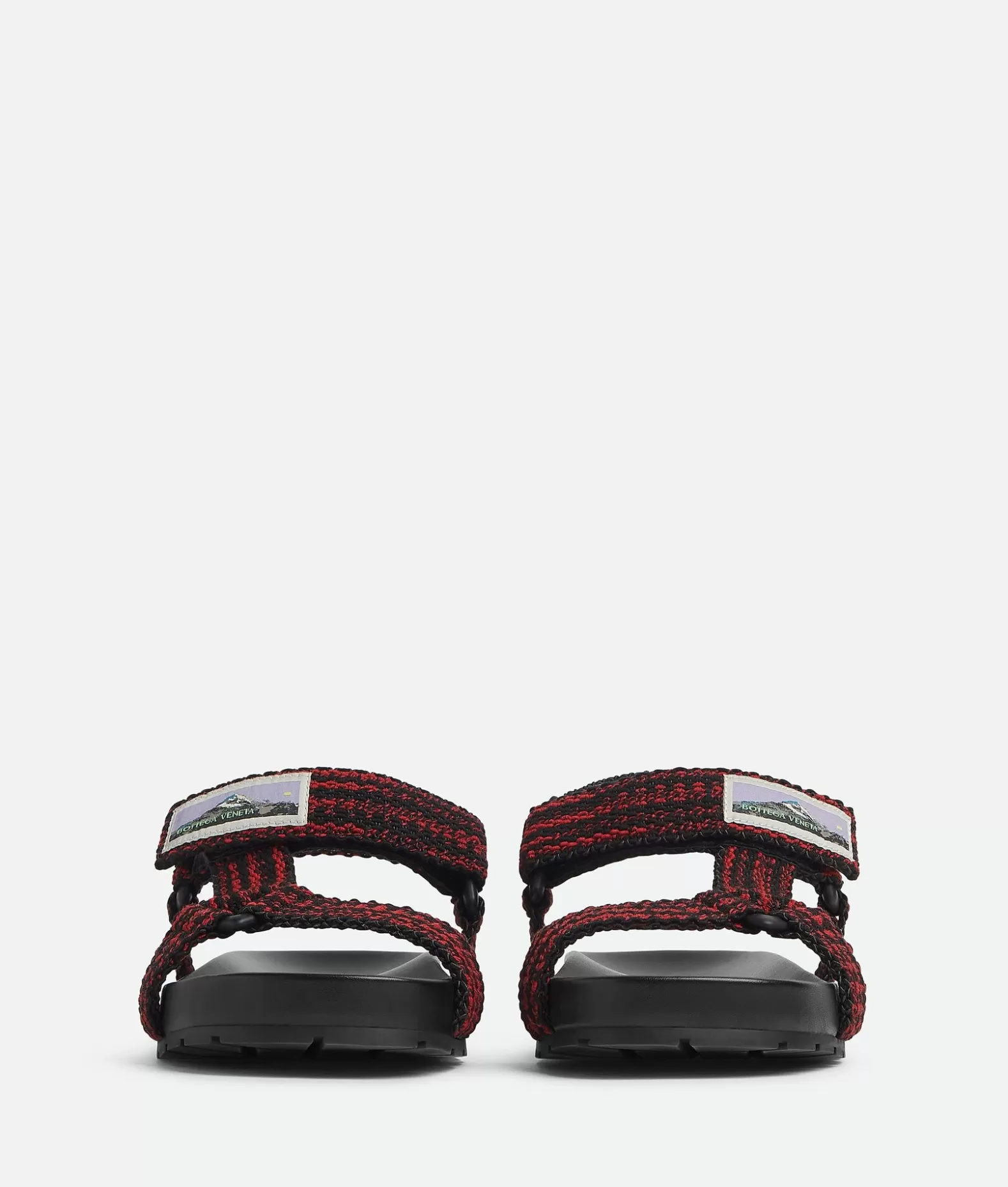 Sandali | Slipper^Bottega Veneta Sandali Trip Black/carmine