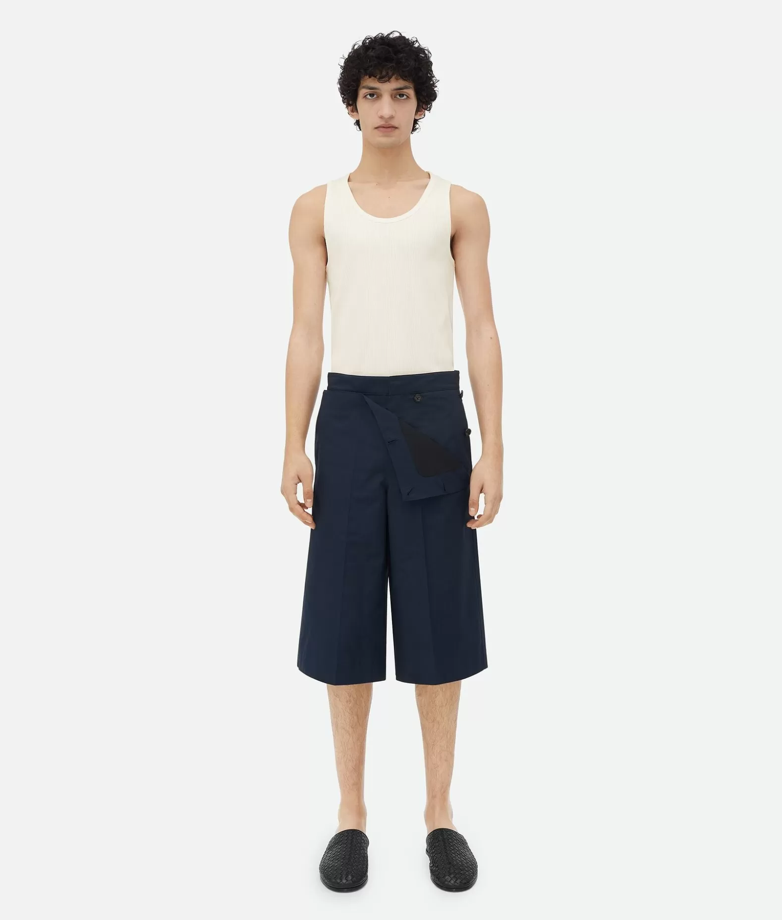 Pantaloni E Shorts^Bottega Veneta Short In Cotone Compatto Wave