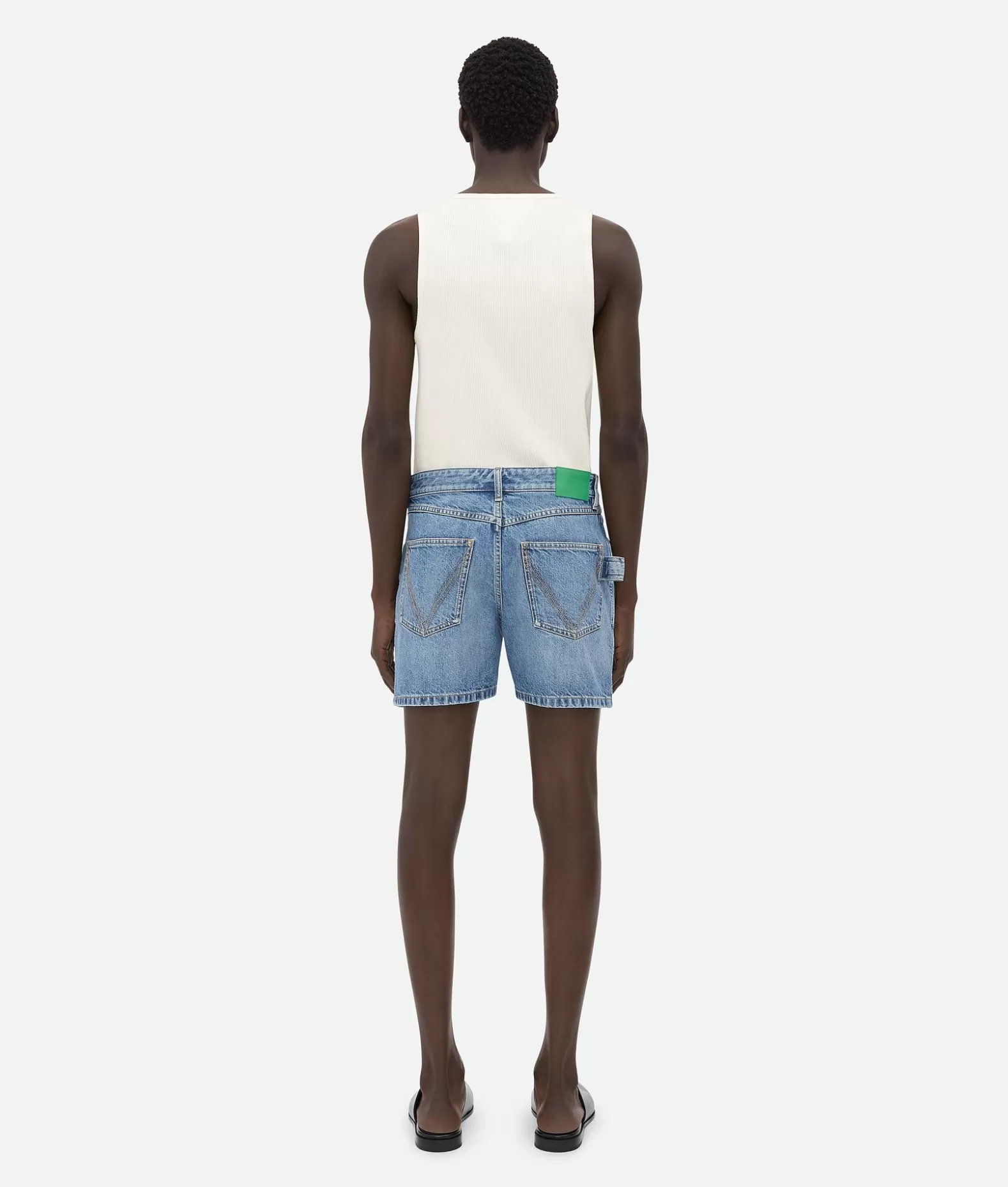 Denim^Bottega Veneta Short In Denim Indaco Vintage Mid blue