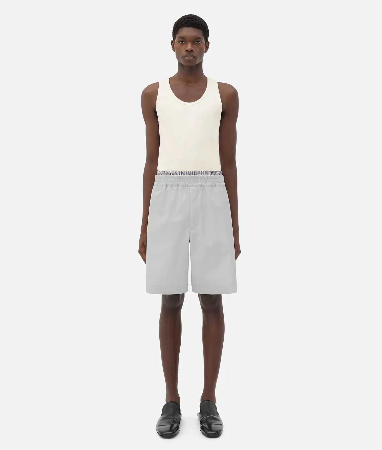 Pantaloni E Shorts^Bottega Veneta Short In Twill Di Cotone Leggero Cloud