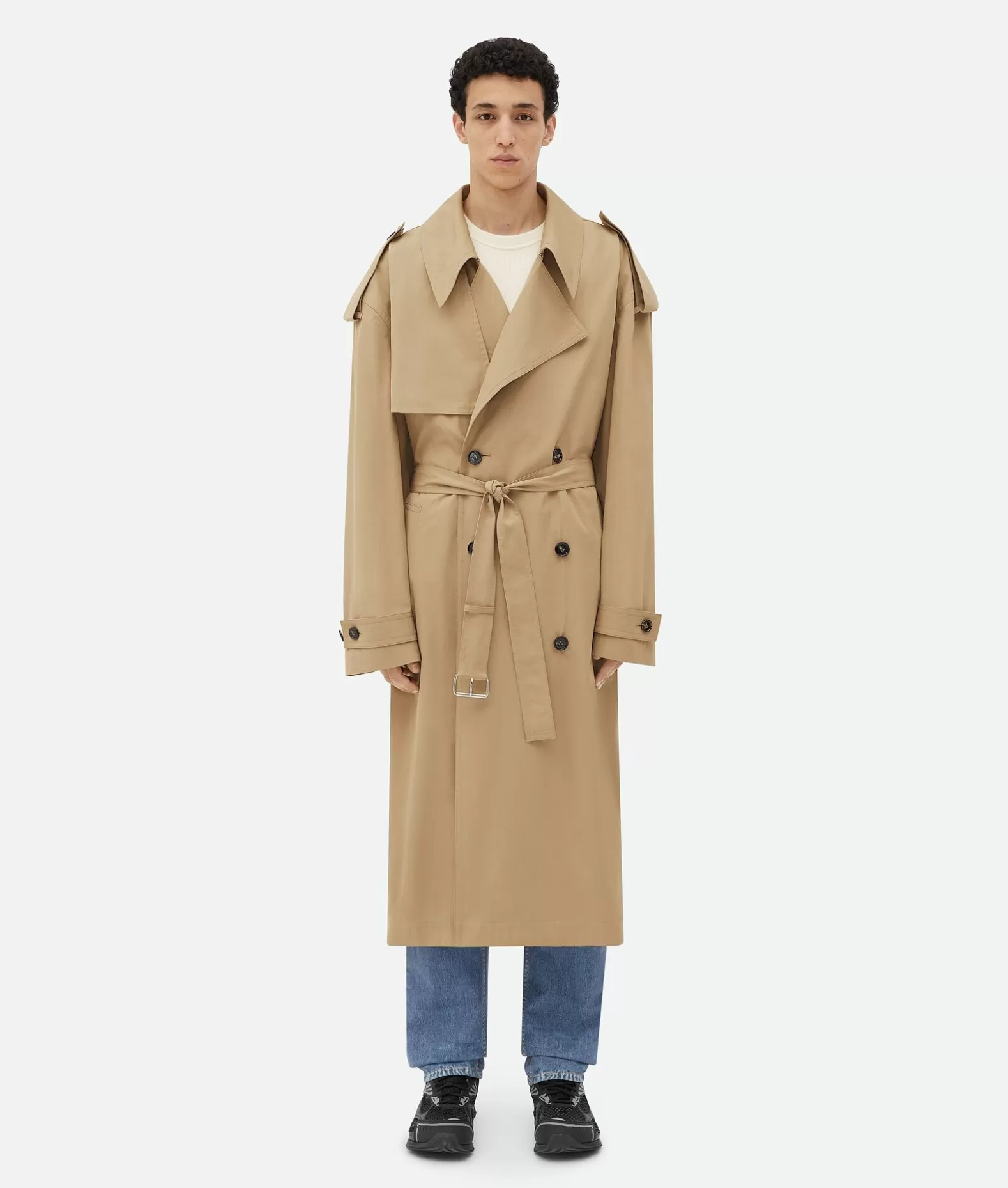 Cappotti^Bottega Veneta Trench In Cotone Sand