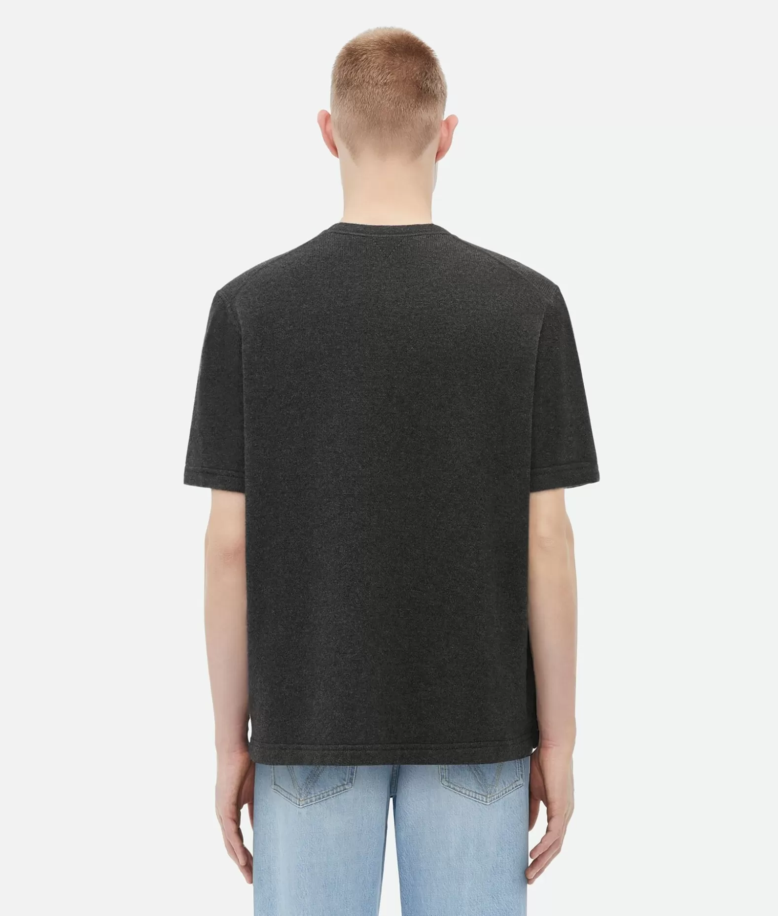 Maglieria | T-Shirt^Bottega Veneta T-Shirt In Cashmere Dal Taglio Morbido Charcoal melange