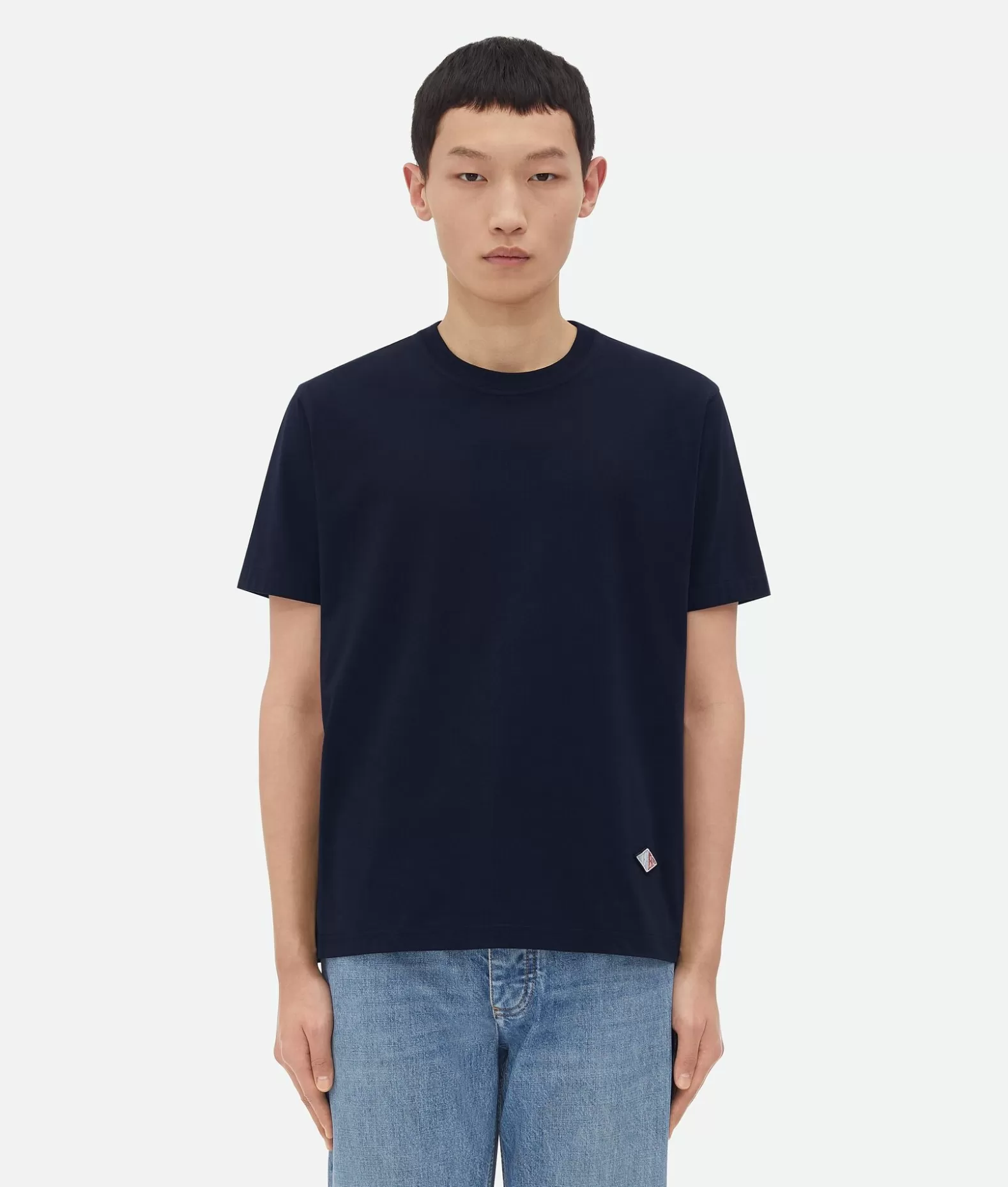 T-Shirt^Bottega Veneta T-shirt In Jersey Di Cotone Leggero Navy