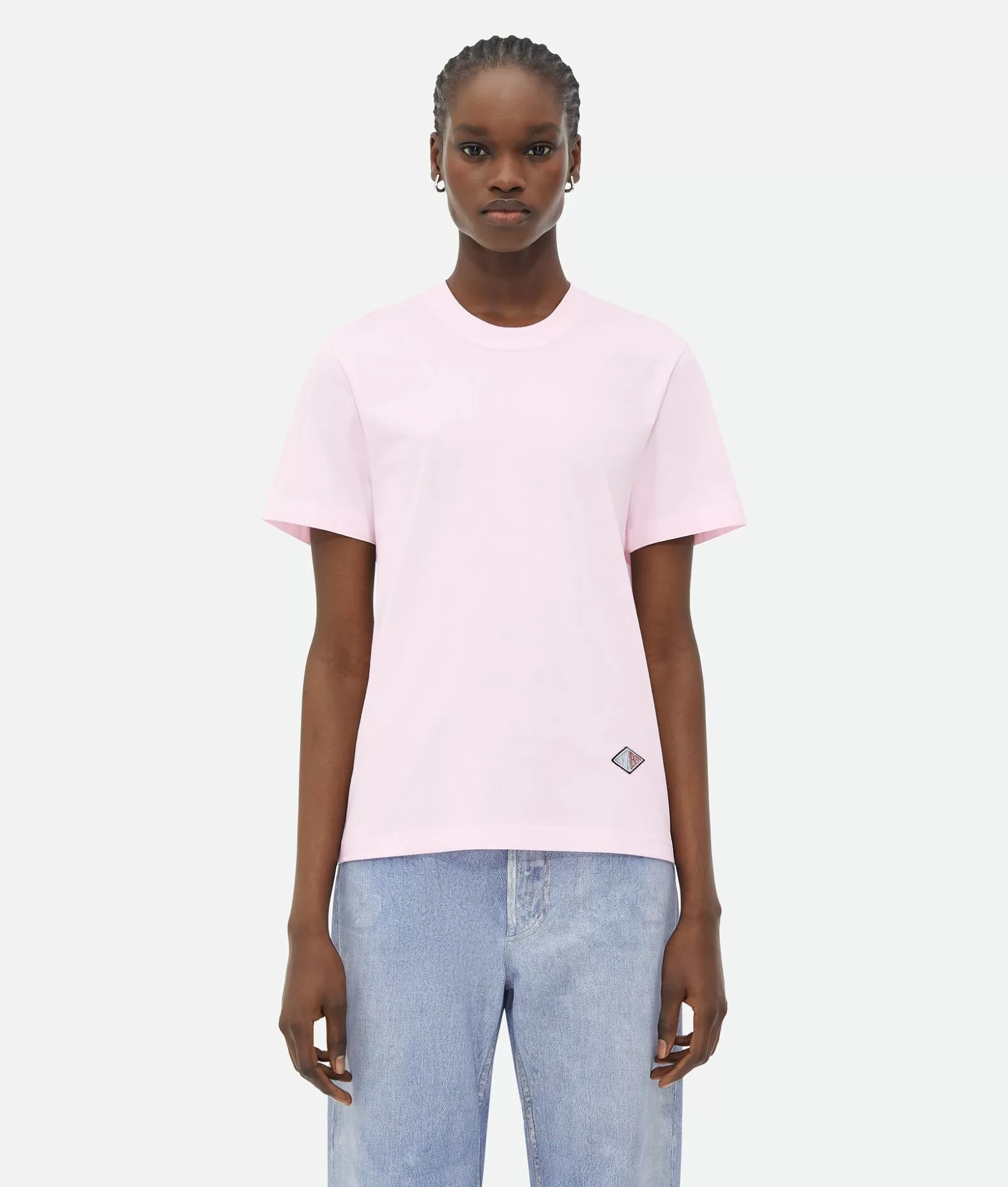 Top E T-Shirts^Bottega Veneta T-shirt In Jersey Di Cotone Leggero Rosewater