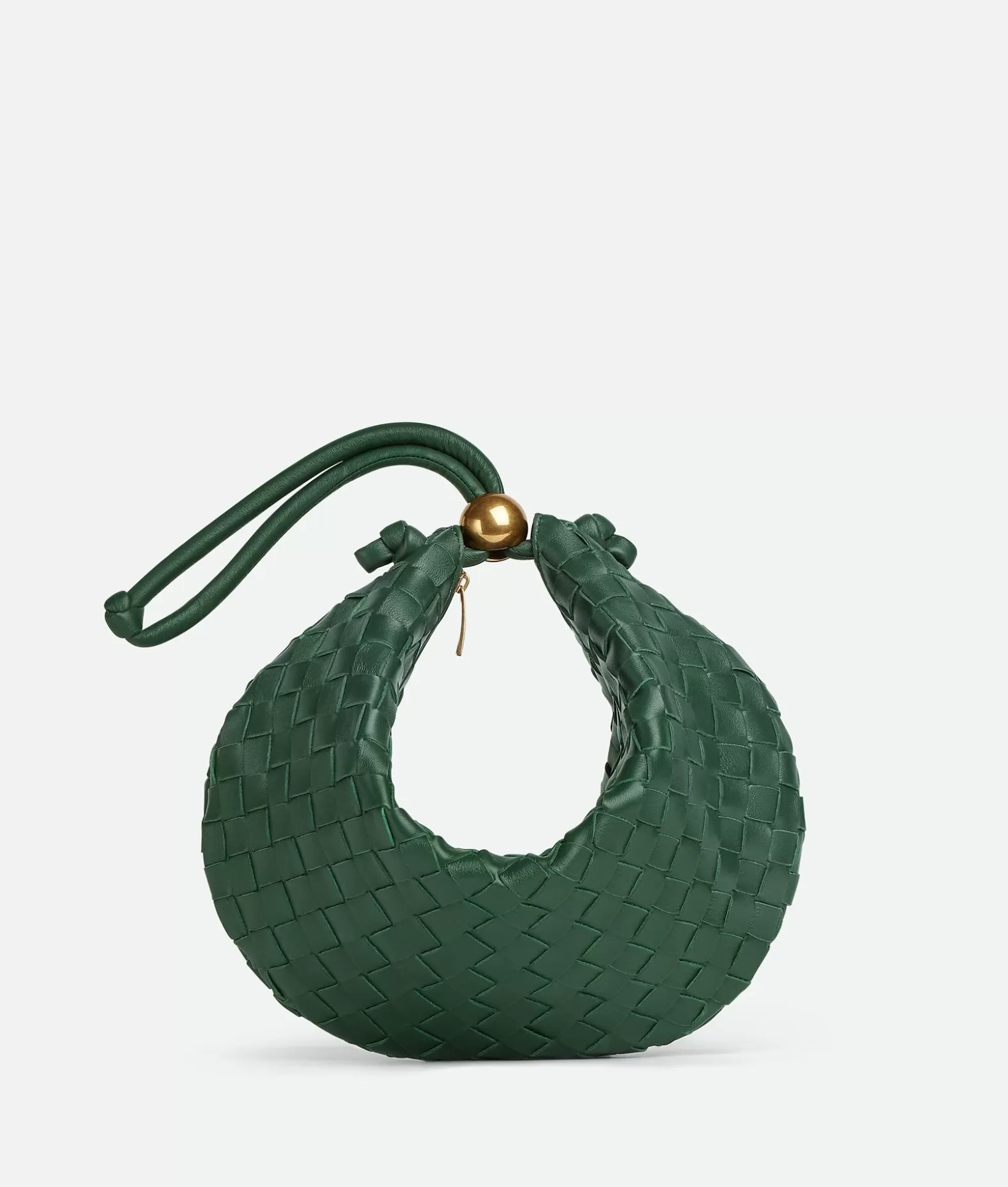 Mini^Bottega Veneta Turn Pouch Media Raintree